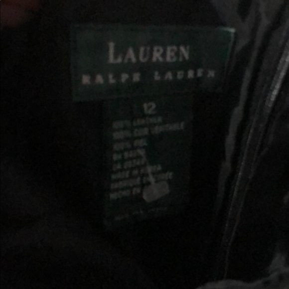 Lauren Ralph Lauren Leather Skirt - Picture 2 of 5